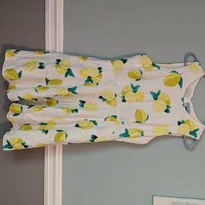 Lemon sleeveless dress